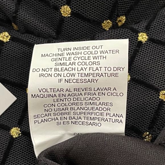 Lily Rose Black Party Dress with Gold Foiling - Juniors Size Small - Picture 16 of 16